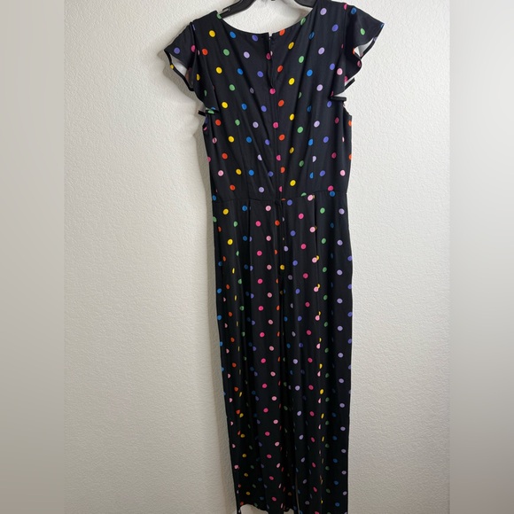 NWT Collectif the Thelma retro rainbow polka dot jumpsuit Sz 4 - Picture 16 of 16